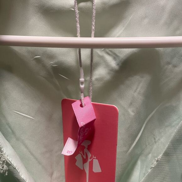 NWT Fashion Mint Green V Neck a line mini dress XL - Picture 4 of 4
